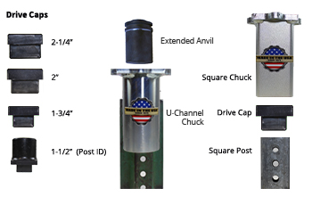 Gas Post Driver 45 Multi-Pro Municipality Drive Kit