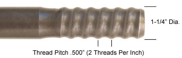 Ext Rod - R32 1-1/4"R X 60"