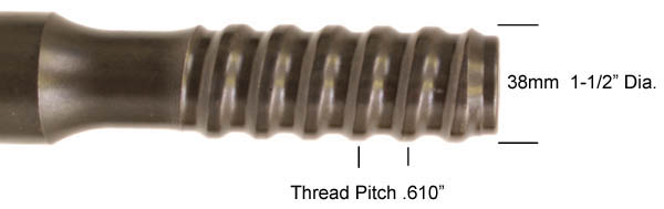 Ext Rod - T38 1-1/2"R X 64" M-F